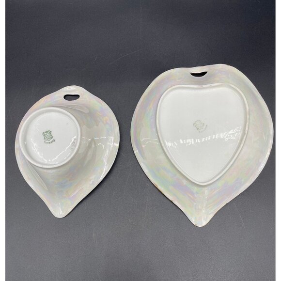 Antique Gravy Boat Under Plate Sauce Weimar Germany Blue Forget Me Not Floral - Picture 7 of 10